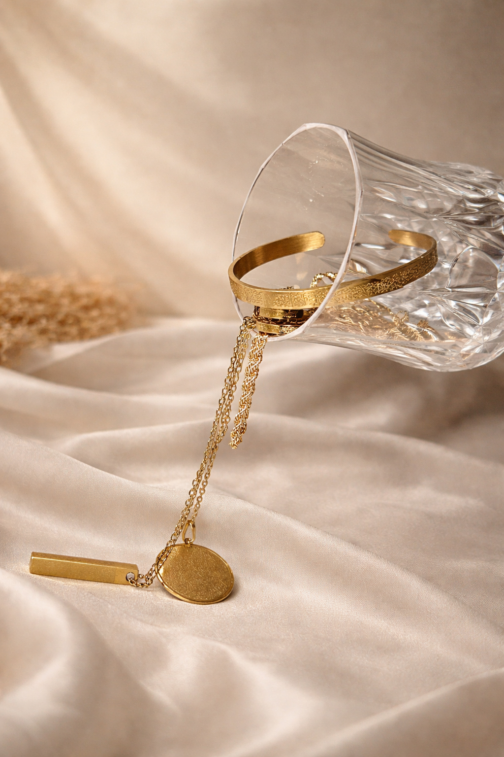 Gold Ayat ul Qursi Signiture Set